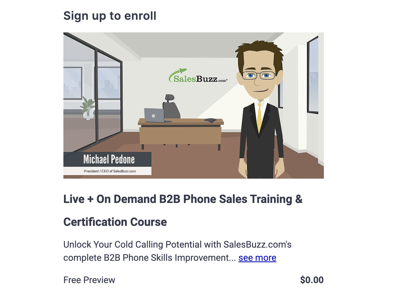 Free Online Sales Training Course